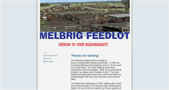 Desktop Screenshot of melbrigfeedlot.com