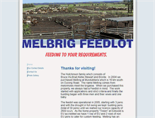Tablet Screenshot of melbrigfeedlot.com